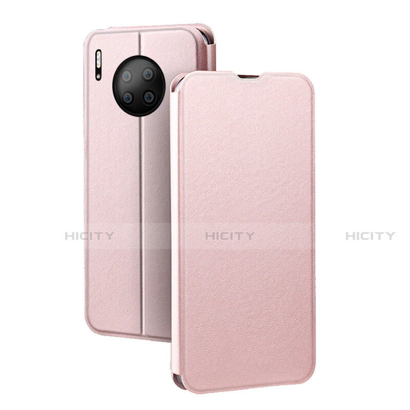 Custodia Portafoglio In Pelle Cover con Supporto T05 per Huawei Mate 30 5G Oro Rosa