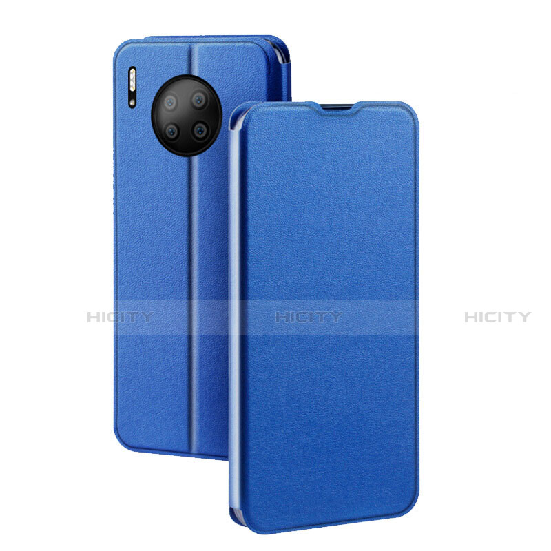Custodia Portafoglio In Pelle Cover con Supporto T05 per Huawei Mate 30 Blu