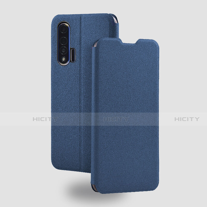 Custodia Portafoglio In Pelle Cover con Supporto T05 per Huawei Nova 6 5G Blu