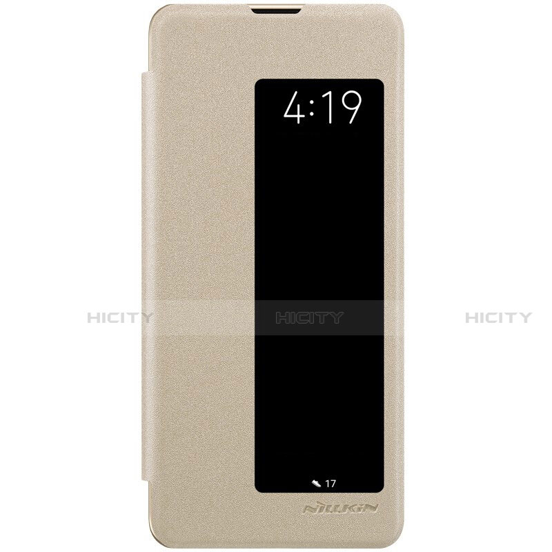 Custodia Portafoglio In Pelle Cover con Supporto T05 per Huawei P30 Pro Oro