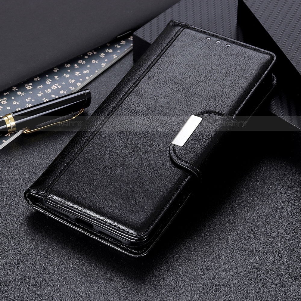Custodia Portafoglio In Pelle Cover con Supporto T05 per OnePlus 8 Pro Nero