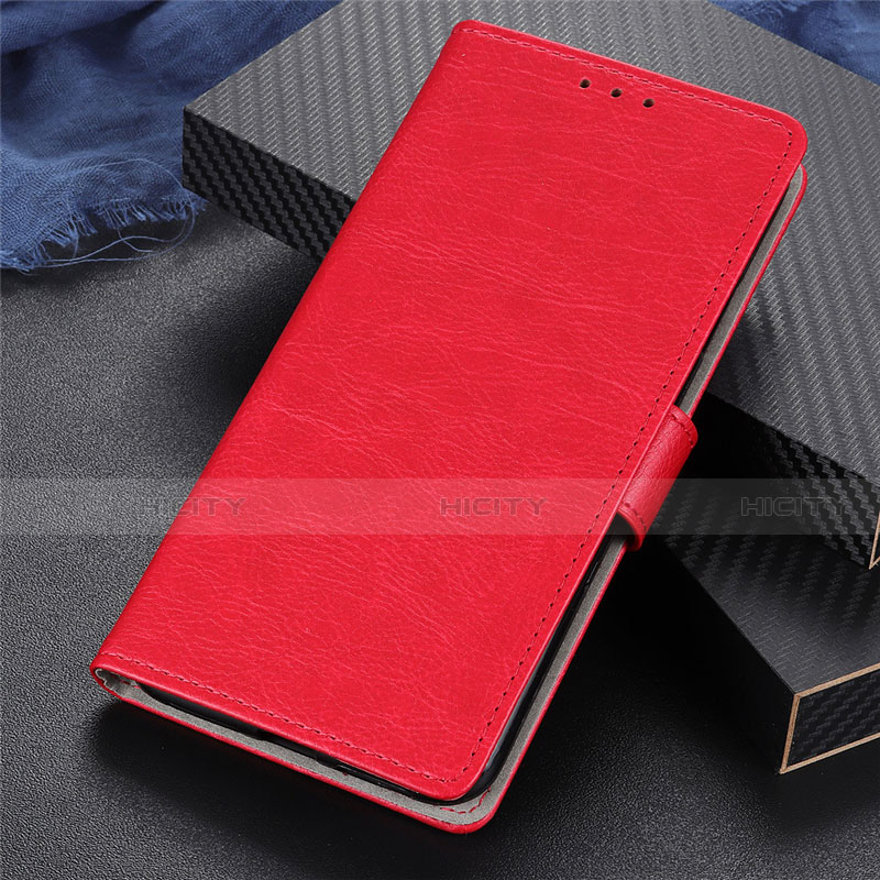 Custodia Portafoglio In Pelle Cover con Supporto T06 per Oppo Reno4 Pro 5G Rosso