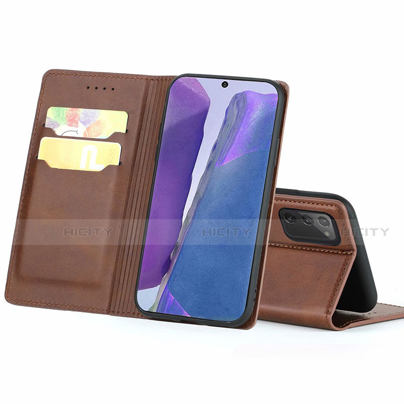 Custodia Portafoglio In Pelle Cover con Supporto T06 per Samsung Galaxy Note 20 5G