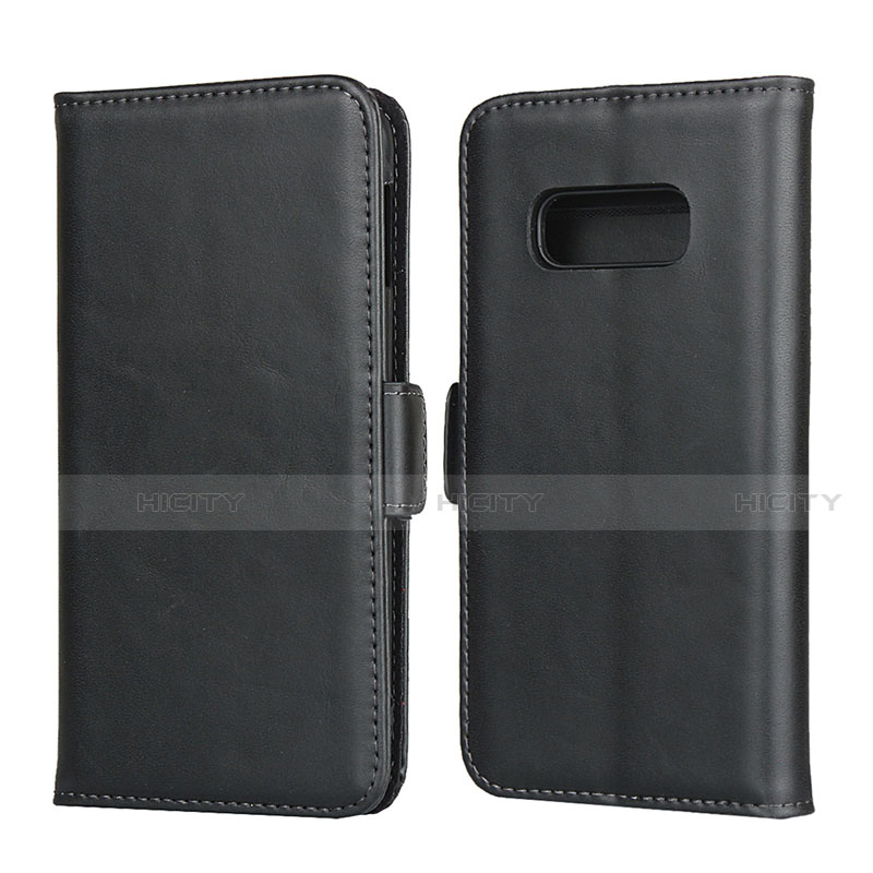 Custodia Portafoglio In Pelle Cover con Supporto T06 per Samsung Galaxy S10e Nero
