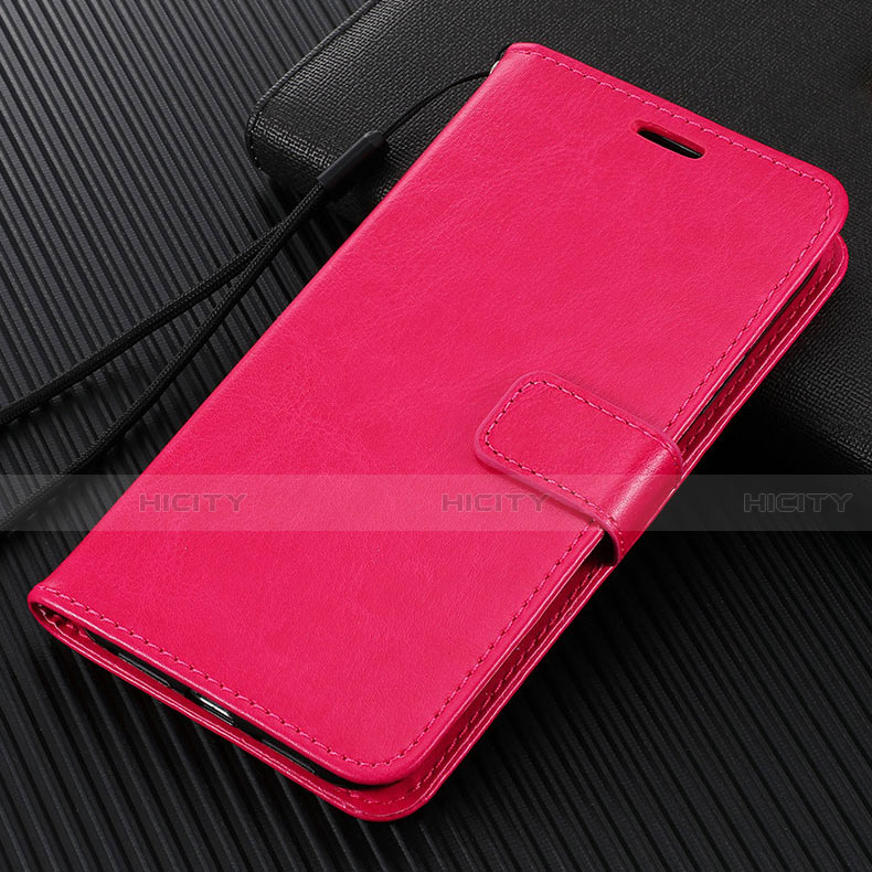 Custodia Portafoglio In Pelle Cover con Supporto T07 per Huawei Honor View 30 5G Rosa Caldo