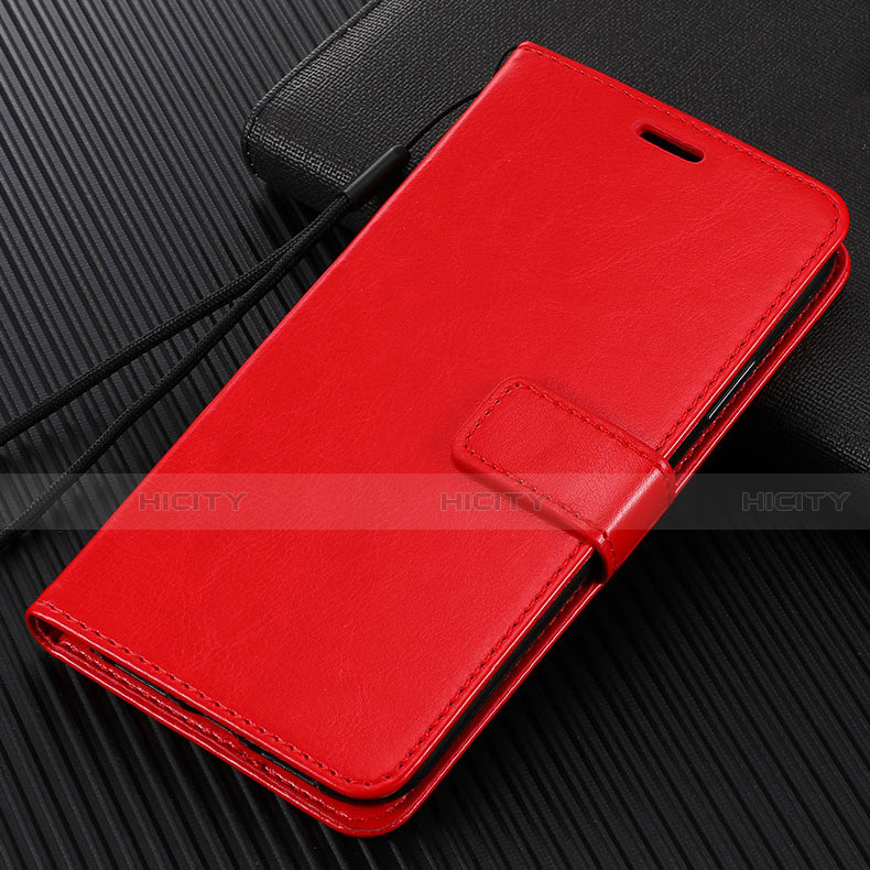 Custodia Portafoglio In Pelle Cover con Supporto T07 per Huawei Honor View 30 5G Rosso