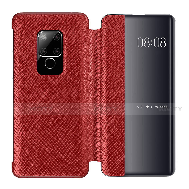 Custodia Portafoglio In Pelle Cover con Supporto T07 per Huawei Mate 20 Rosso