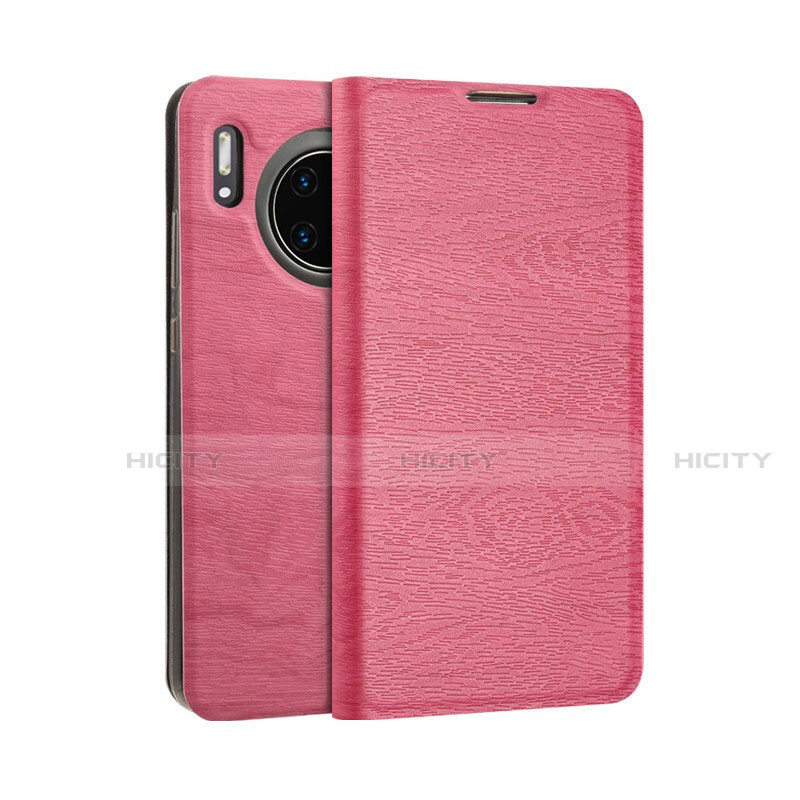 Custodia Portafoglio In Pelle Cover con Supporto T07 per Huawei Mate 30 Rosa