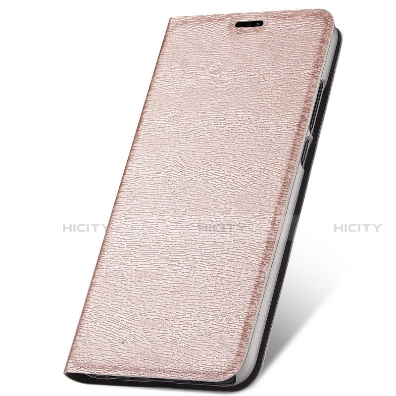 Custodia Portafoglio In Pelle Cover con Supporto T07 per Huawei Nova 5i Oro Rosa
