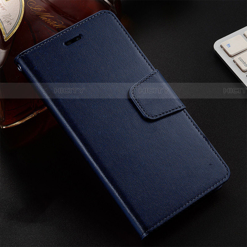 Custodia Portafoglio In Pelle Cover con Supporto T07 per Oppo RX17 Neo Blu
