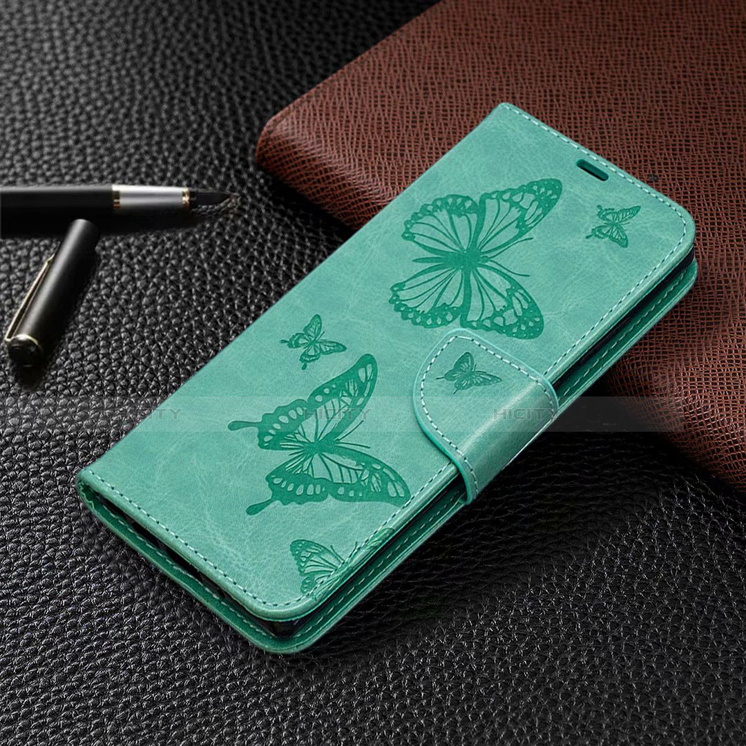 Custodia Portafoglio In Pelle Cover con Supporto T07 per Samsung Galaxy Note 20 5G Verde