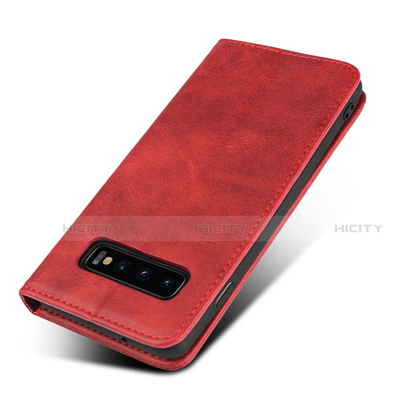 Custodia Portafoglio In Pelle Cover con Supporto T07 per Samsung Galaxy S10