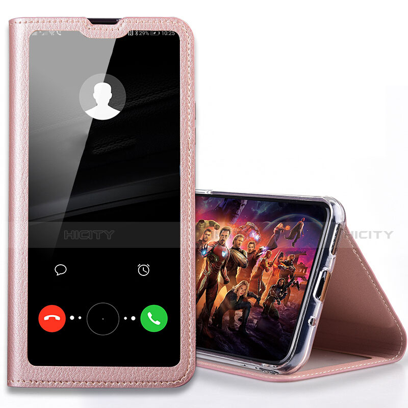 Custodia Portafoglio In Pelle Cover con Supporto T08 per Huawei Honor 20i