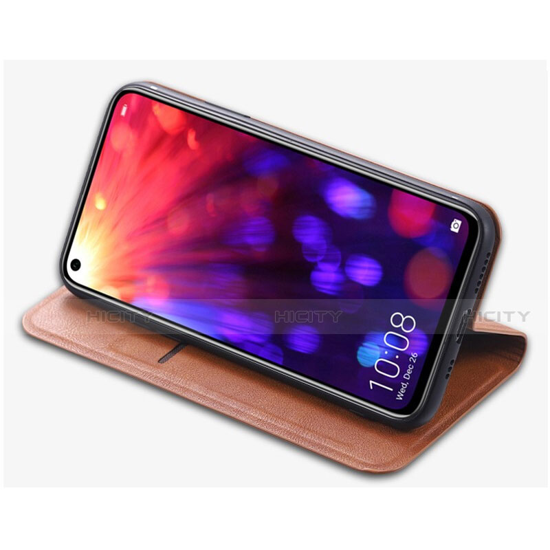 Custodia Portafoglio In Pelle Cover con Supporto T08 per Huawei Honor View 20