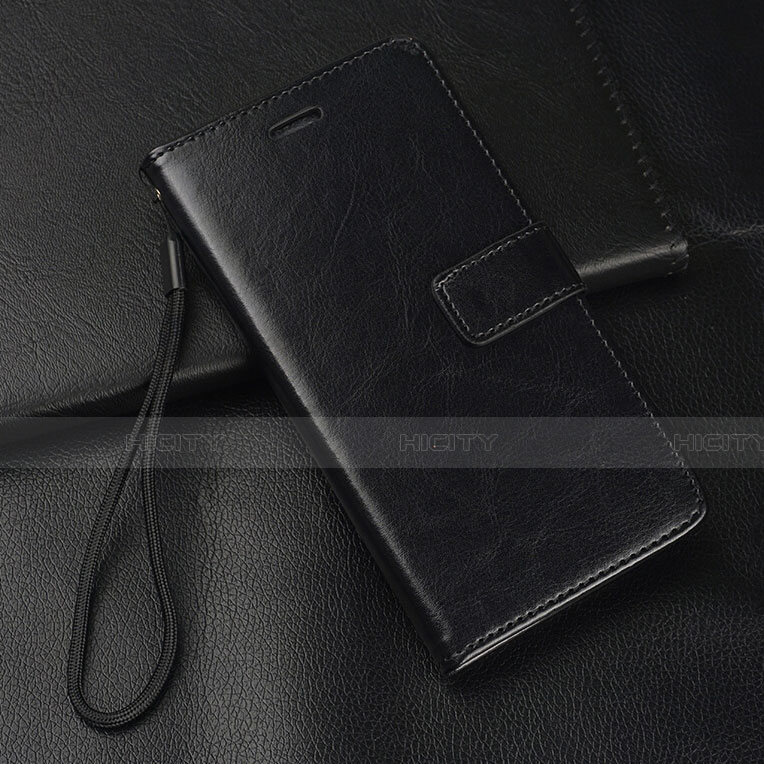 Custodia Portafoglio In Pelle Cover con Supporto T08 per Huawei Nova 5i Nero
