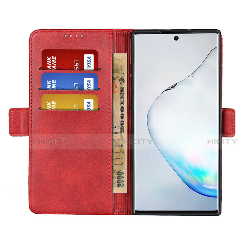 Custodia Portafoglio In Pelle Cover con Supporto T08 per Samsung Galaxy Note 10