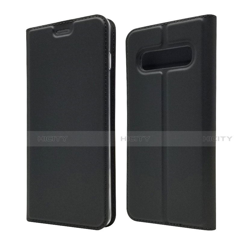 Custodia Portafoglio In Pelle Cover con Supporto T08 per Samsung Galaxy S10 5G Nero