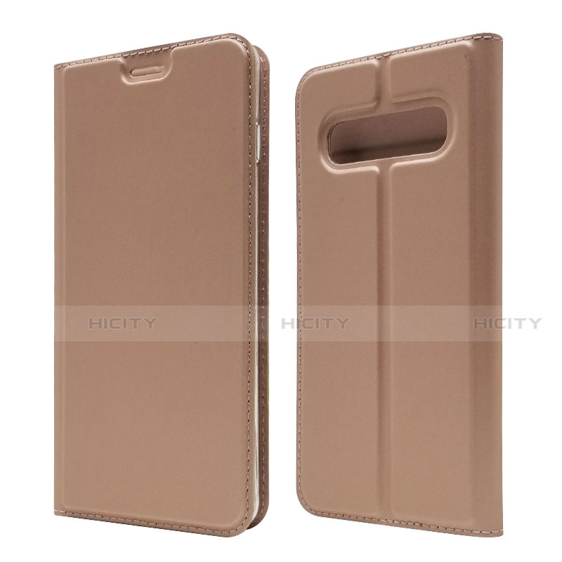 Custodia Portafoglio In Pelle Cover con Supporto T08 per Samsung Galaxy S10 5G Oro Rosa