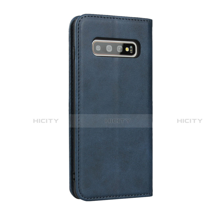 Custodia Portafoglio In Pelle Cover con Supporto T08 per Samsung Galaxy S10 Plus