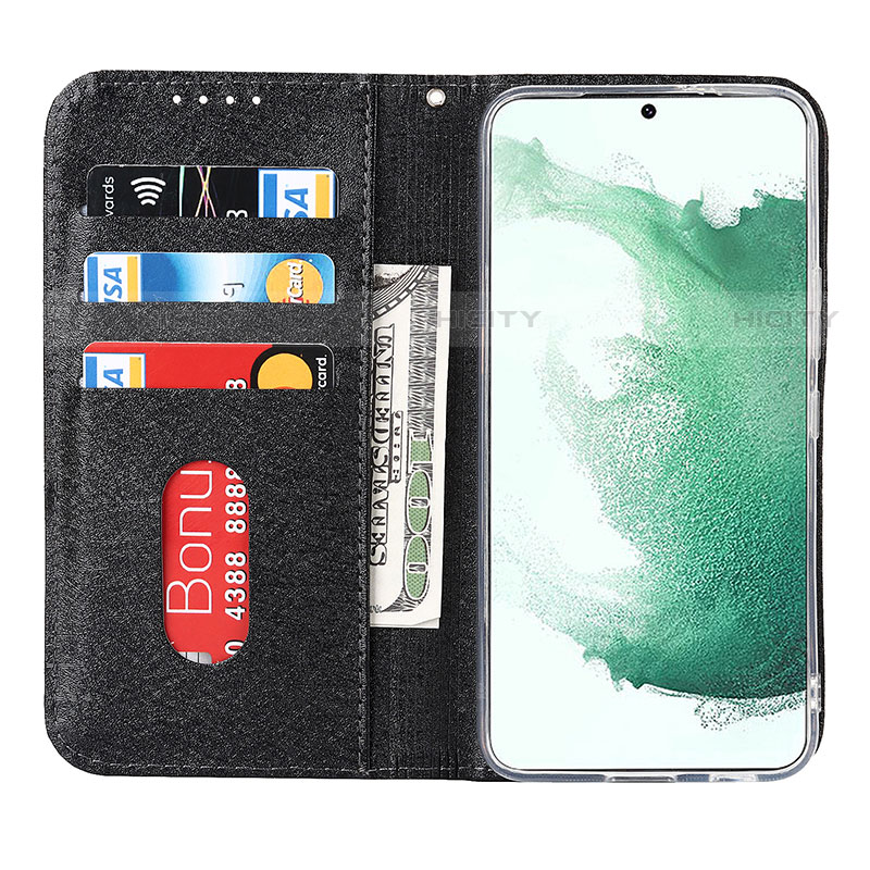 Custodia Portafoglio In Pelle Cover con Supporto T08D per Samsung Galaxy S23 5G