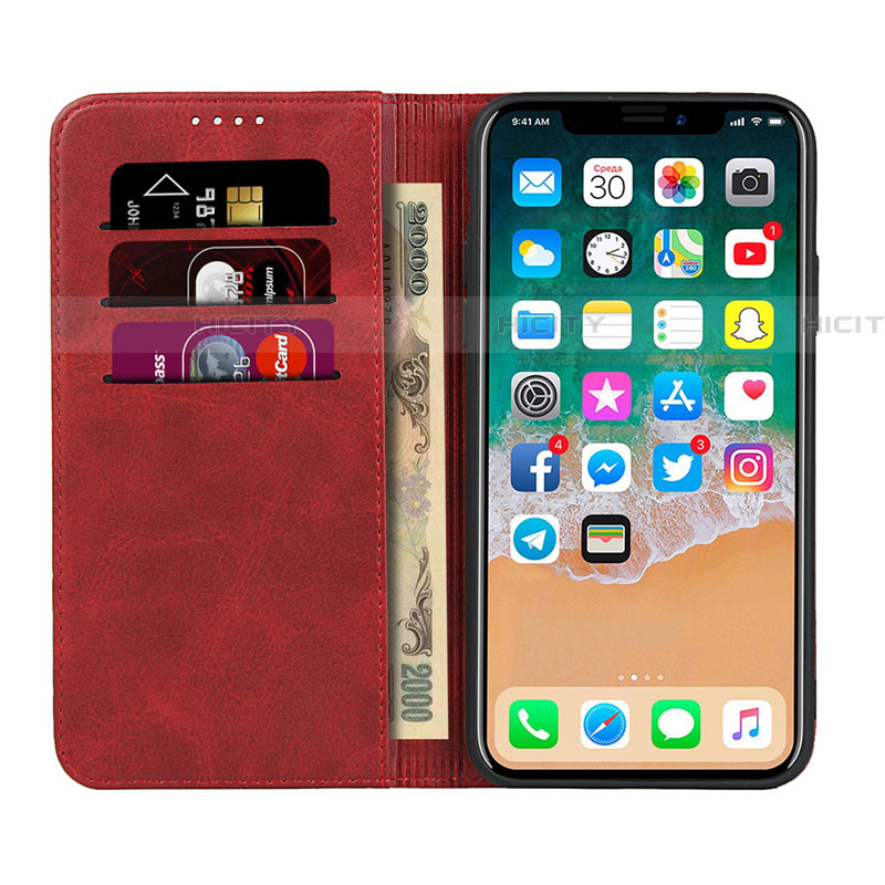 Custodia Portafoglio In Pelle Cover con Supporto T09 per Apple iPhone 11