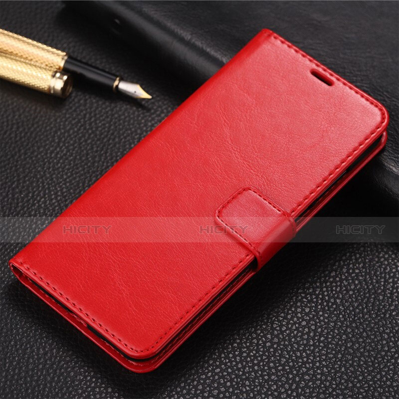 Custodia Portafoglio In Pelle Cover con Supporto T09 per Huawei Honor 20 Pro Rosso