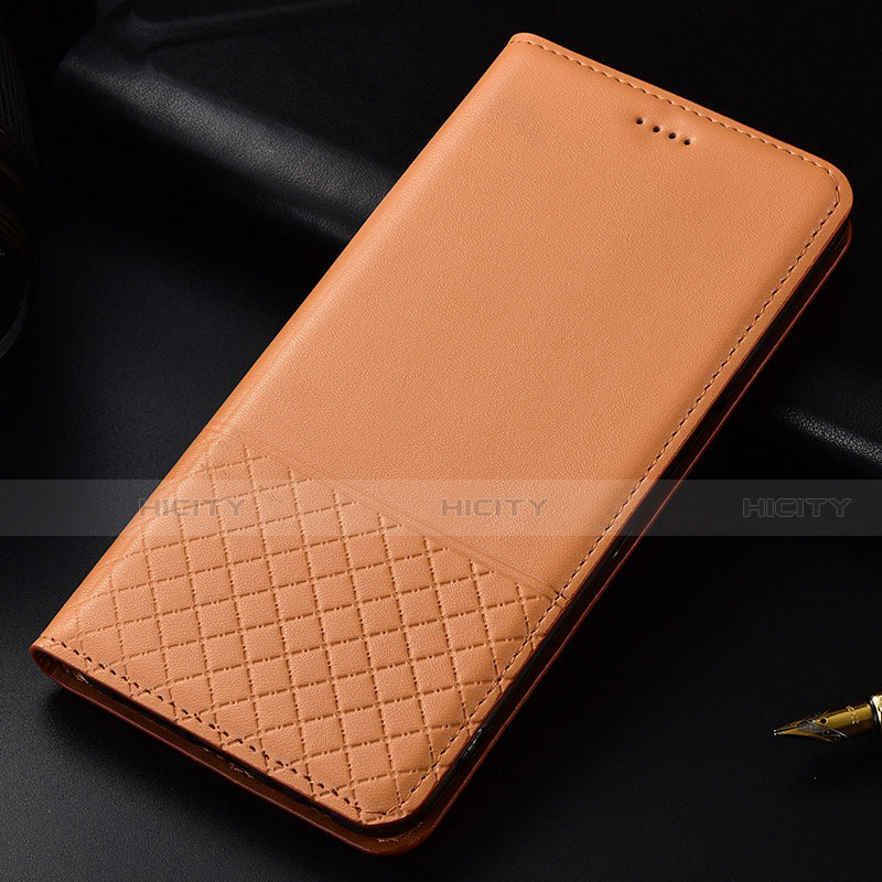 Custodia Portafoglio In Pelle Cover con Supporto T09 per Huawei P30 Arancione