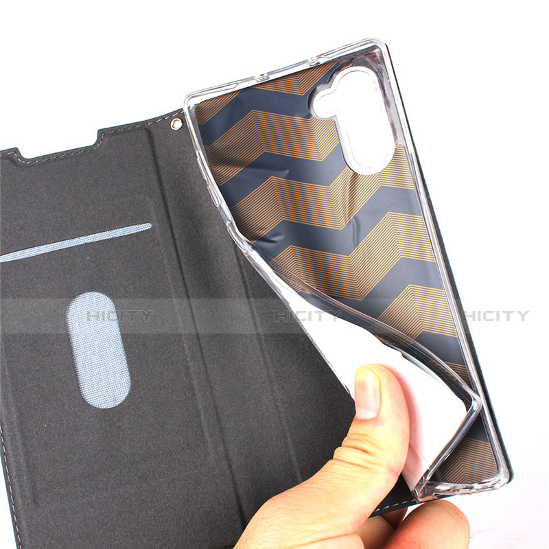 Custodia Portafoglio In Pelle Cover con Supporto T09 per Samsung Galaxy Note 10