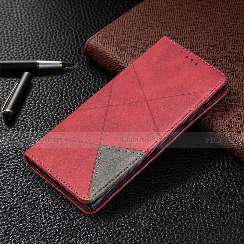Custodia Portafoglio In Pelle Cover con Supporto T09 per Samsung Galaxy Note 20 Ultra 5G Rosso