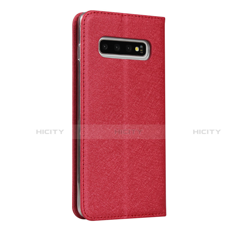 Custodia Portafoglio In Pelle Cover con Supporto T09 per Samsung Galaxy S10 Plus