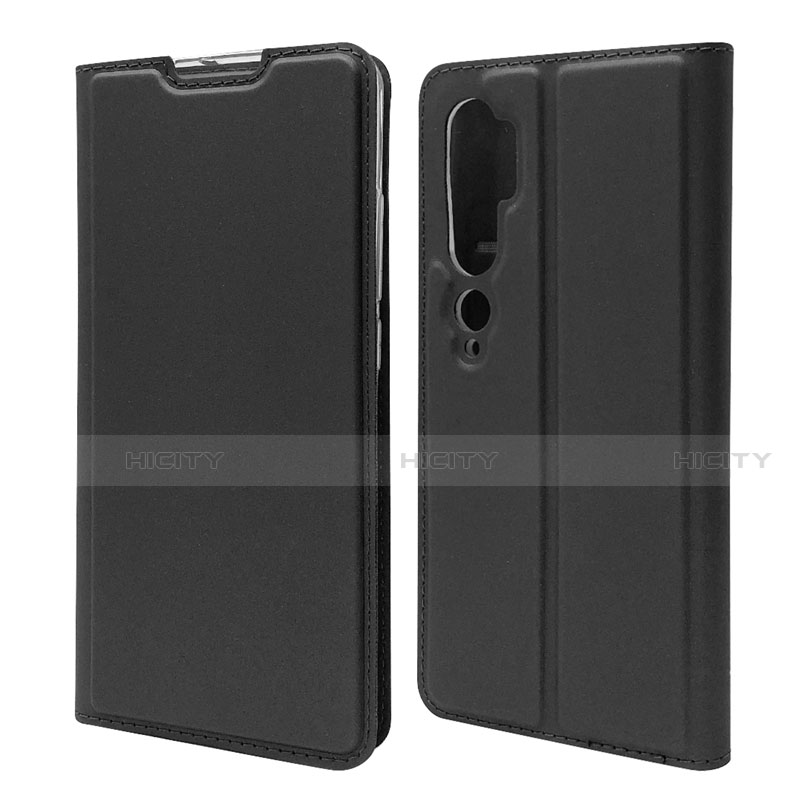 Custodia Portafoglio In Pelle Cover con Supporto T09 per Xiaomi Mi Note 10 Nero