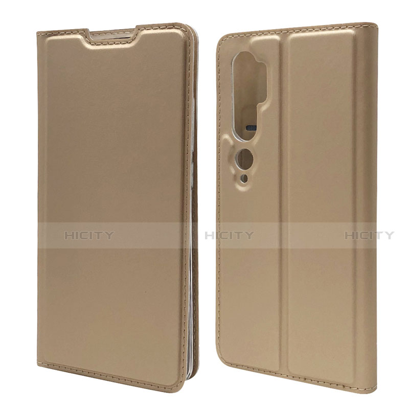 Custodia Portafoglio In Pelle Cover con Supporto T09 per Xiaomi Mi Note 10 Oro