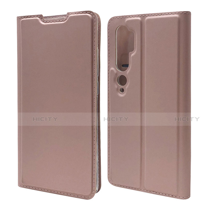 Custodia Portafoglio In Pelle Cover con Supporto T09 per Xiaomi Mi Note 10 Oro Rosa