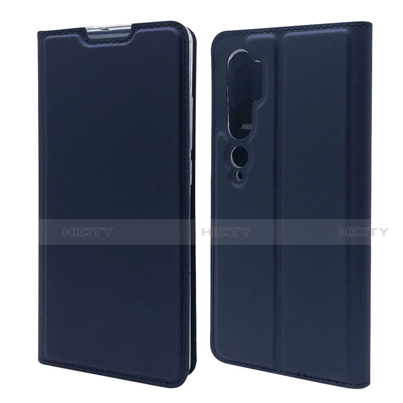 Custodia Portafoglio In Pelle Cover con Supporto T09 per Xiaomi Mi Note 10 Pro Blu