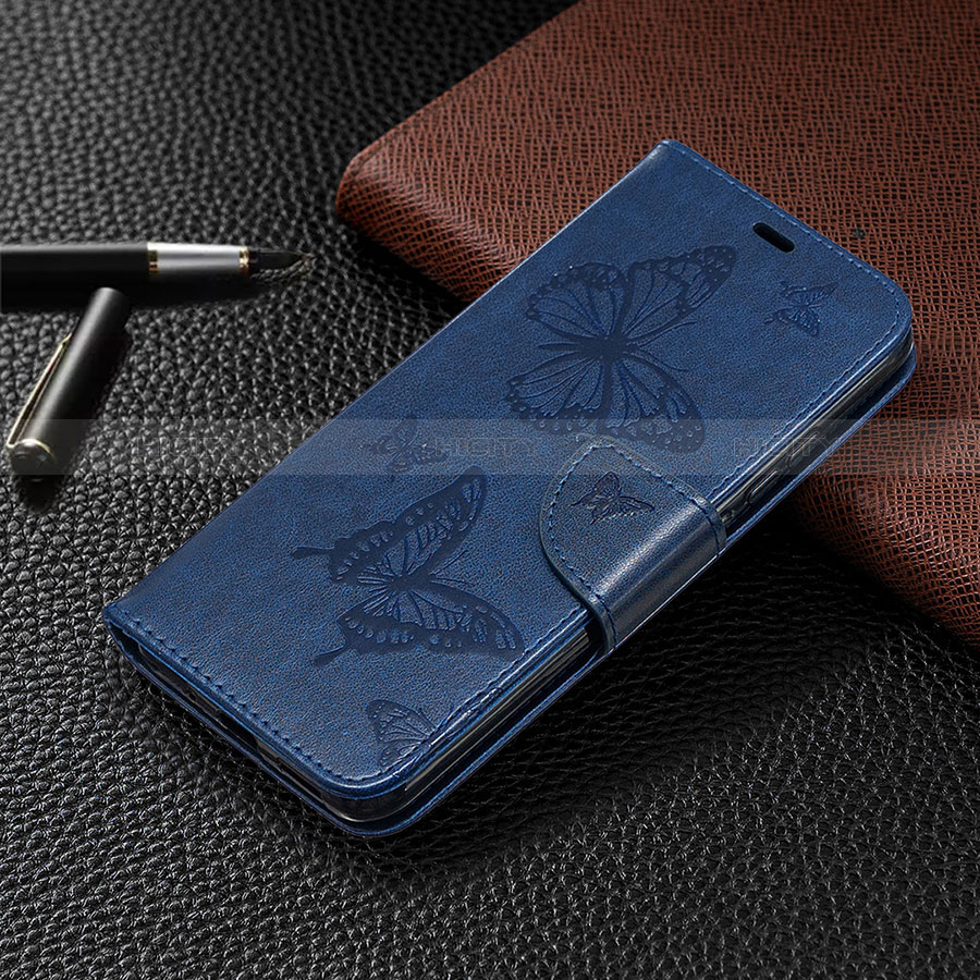 Custodia Portafoglio In Pelle Cover con Supporto T09 per Xiaomi Redmi 9AT Blu