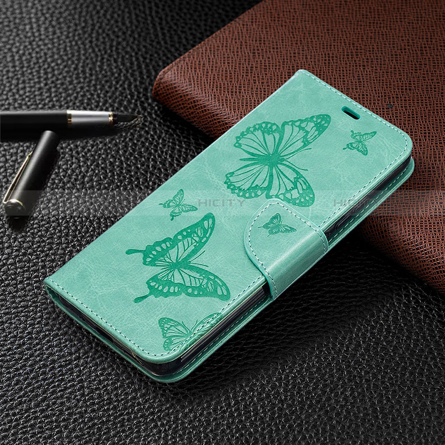 Custodia Portafoglio In Pelle Cover con Supporto T09 per Xiaomi Redmi 9AT Verde Pastello