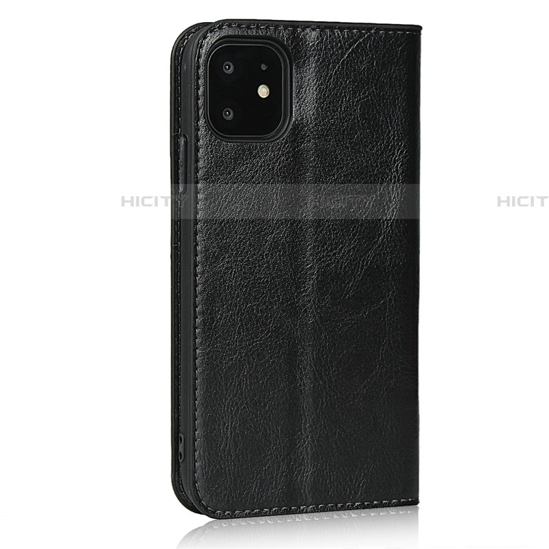 Custodia Portafoglio In Pelle Cover con Supporto T10 per Apple iPhone 11 Nero