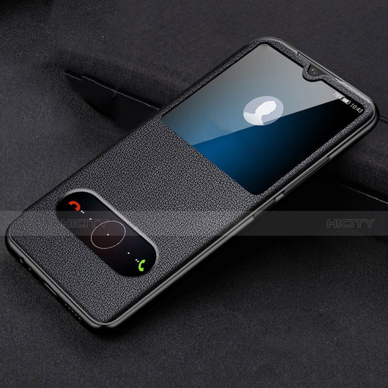 Custodia Portafoglio In Pelle Cover con Supporto T10 per Huawei Honor 20i Nero