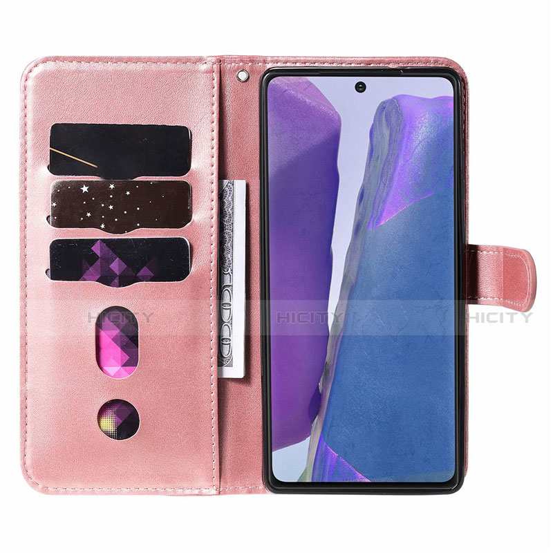 Custodia Portafoglio In Pelle Cover con Supporto T10 per Samsung Galaxy Note 20 5G