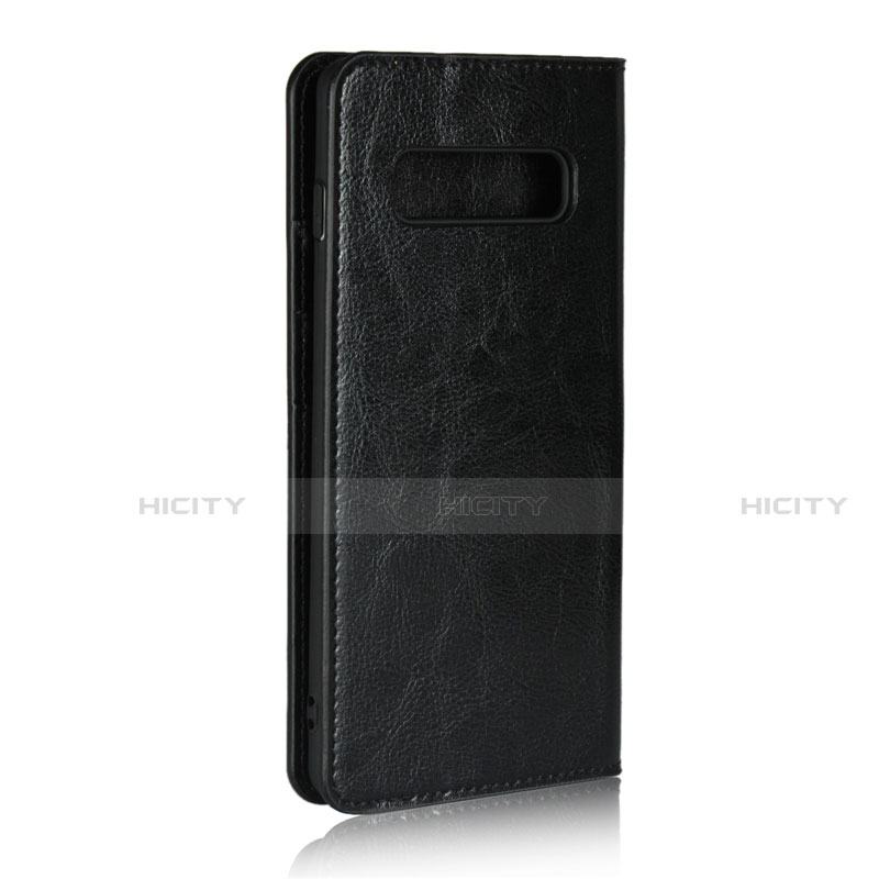 Custodia Portafoglio In Pelle Cover con Supporto T10 per Samsung Galaxy S10 Plus Nero