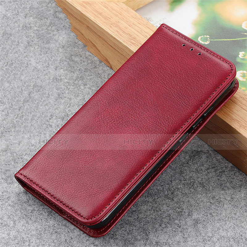Custodia Portafoglio In Pelle Cover con Supporto T10 per Xiaomi Poco M3 Rosso Rosa