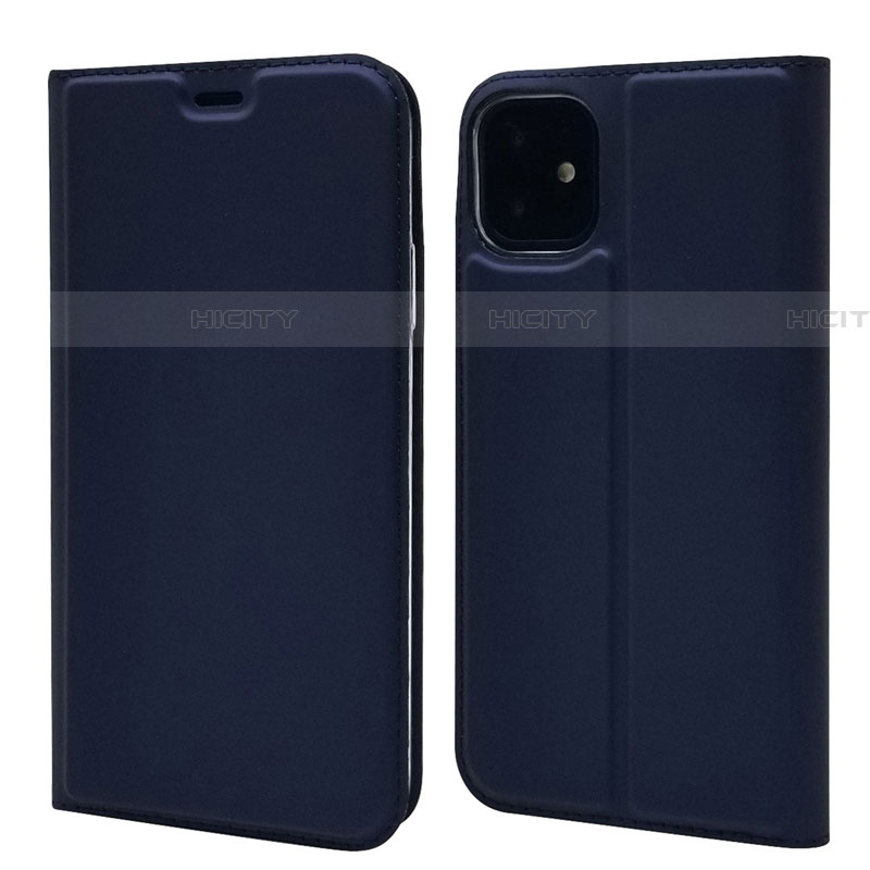Custodia Portafoglio In Pelle Cover con Supporto T11 per Apple iPhone 11 Blu