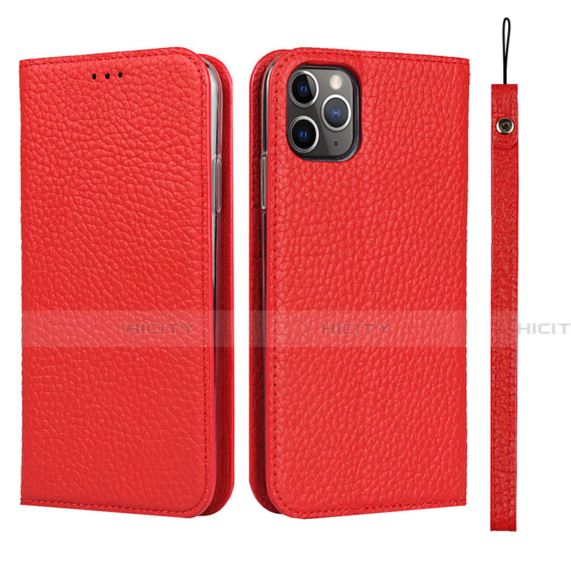 Custodia Portafoglio In Pelle Cover con Supporto T11 per Apple iPhone 11 Pro Rosso