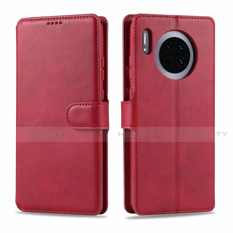 Custodia Portafoglio In Pelle Cover con Supporto T11 per Huawei Mate 30 Rosso