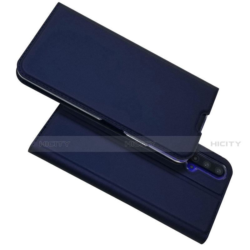 Custodia Portafoglio In Pelle Cover con Supporto T12 per Huawei Honor 20 Blu