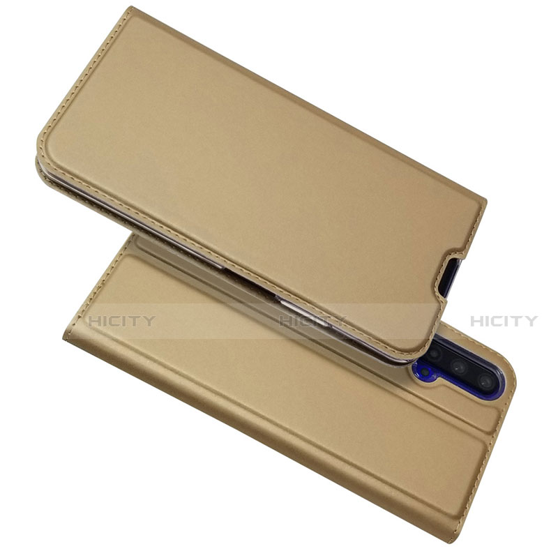 Custodia Portafoglio In Pelle Cover con Supporto T12 per Huawei Nova 5T Oro