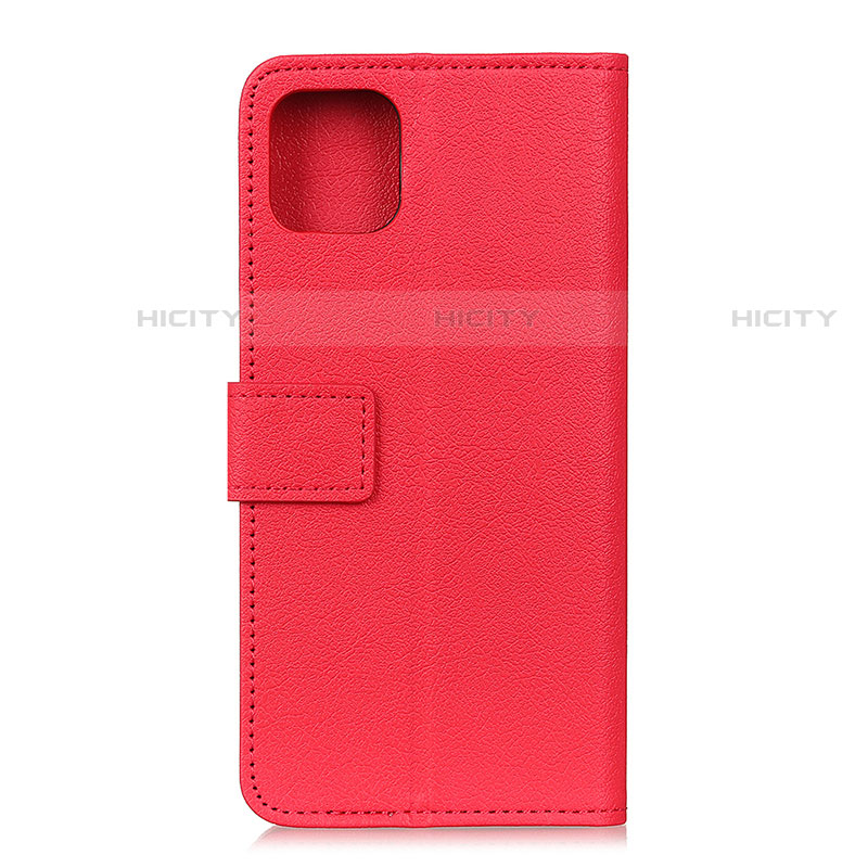 Custodia Portafoglio In Pelle Cover con Supporto T12 per Xiaomi Mi 11 5G Rosso