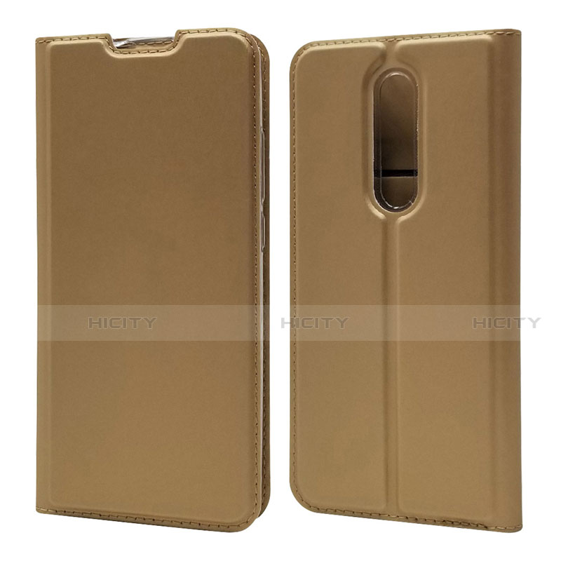 Custodia Portafoglio In Pelle Cover con Supporto T12 per Xiaomi Mi 9T Oro