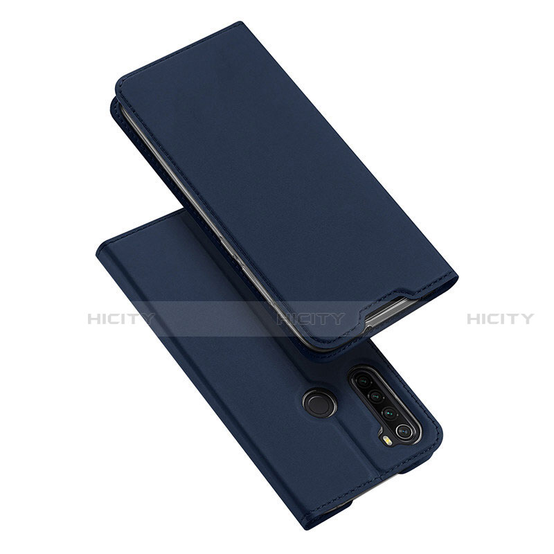 Custodia Portafoglio In Pelle Cover con Supporto T12 per Xiaomi Redmi Note 8T Blu