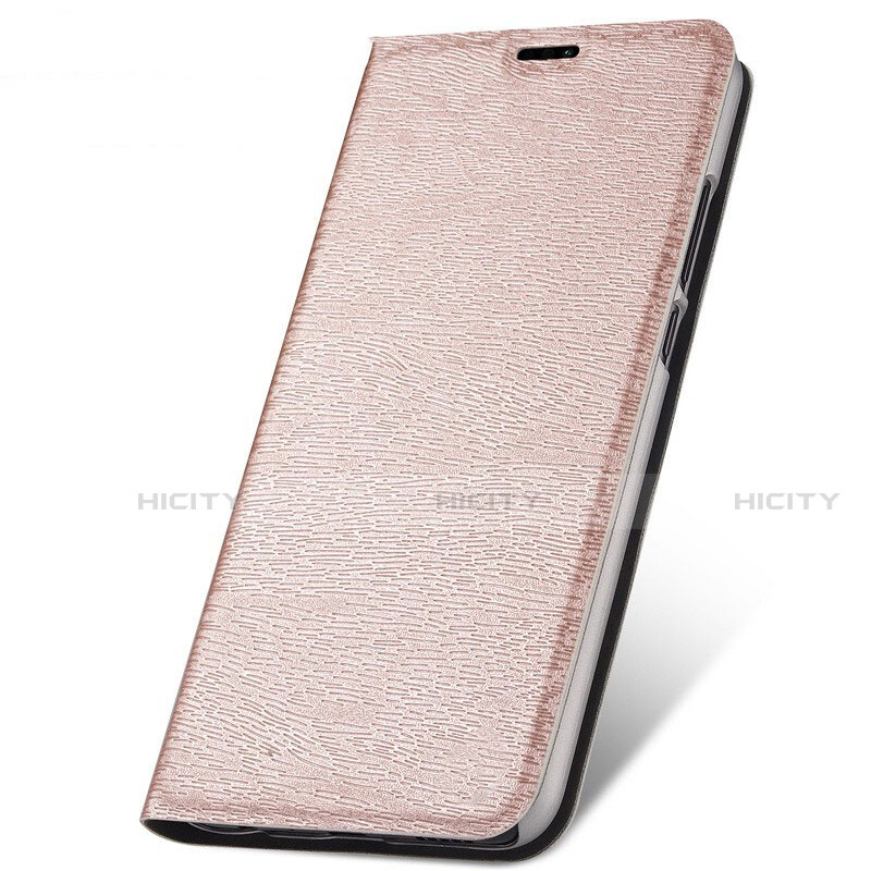 Custodia Portafoglio In Pelle Cover con Supporto T14 per Huawei Nova 5 Pro Oro Rosa
